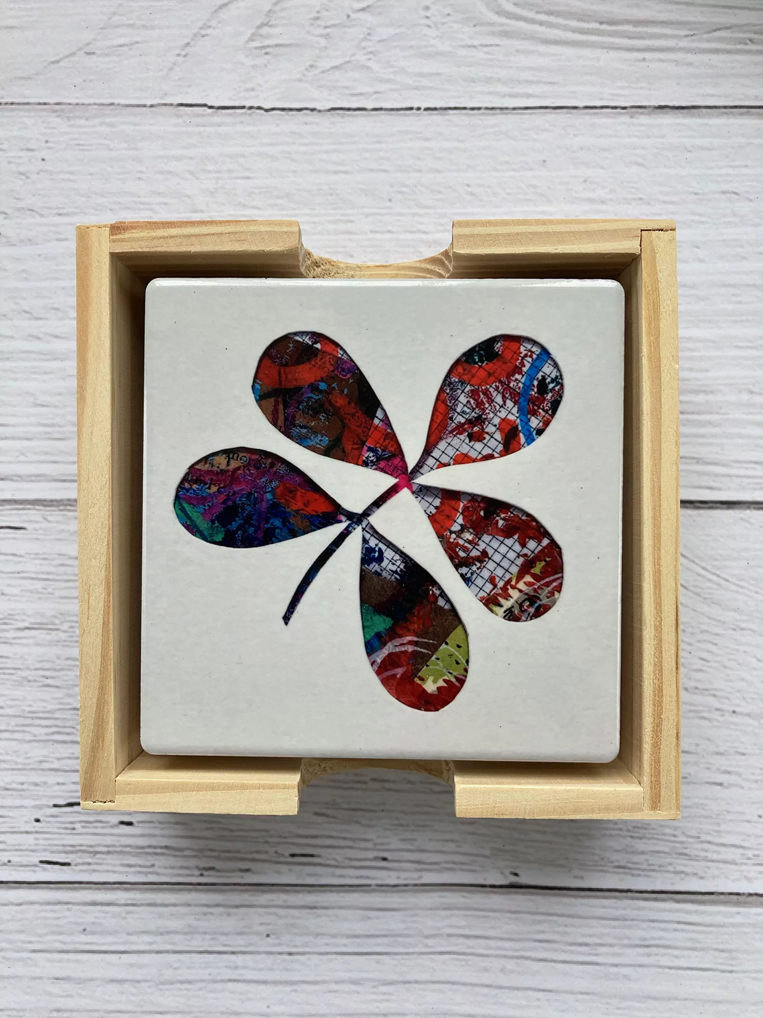 Botanicals ceramic coaster set - Image 7