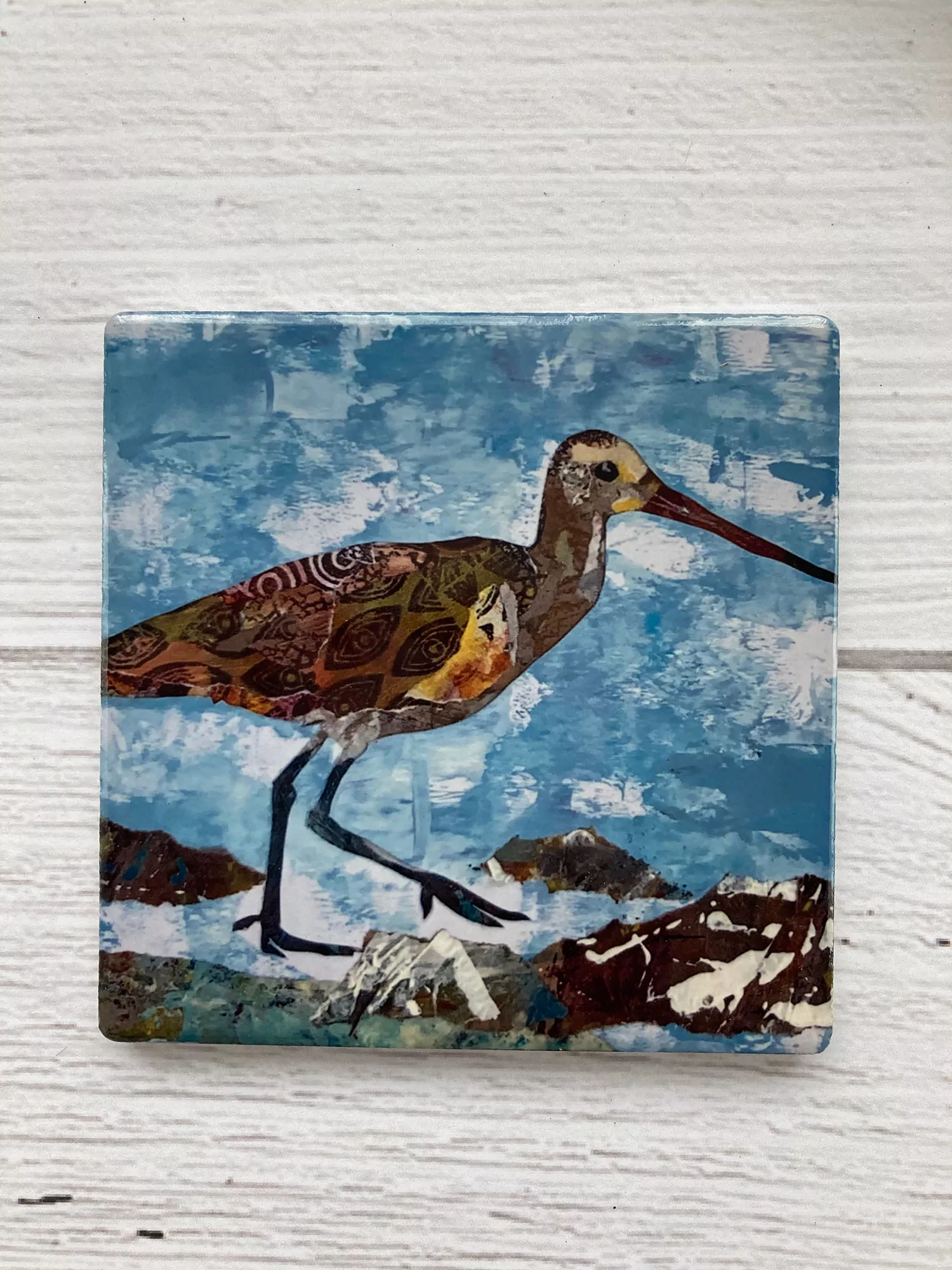 Coastal Birds ceramic coaster set - Image 2
