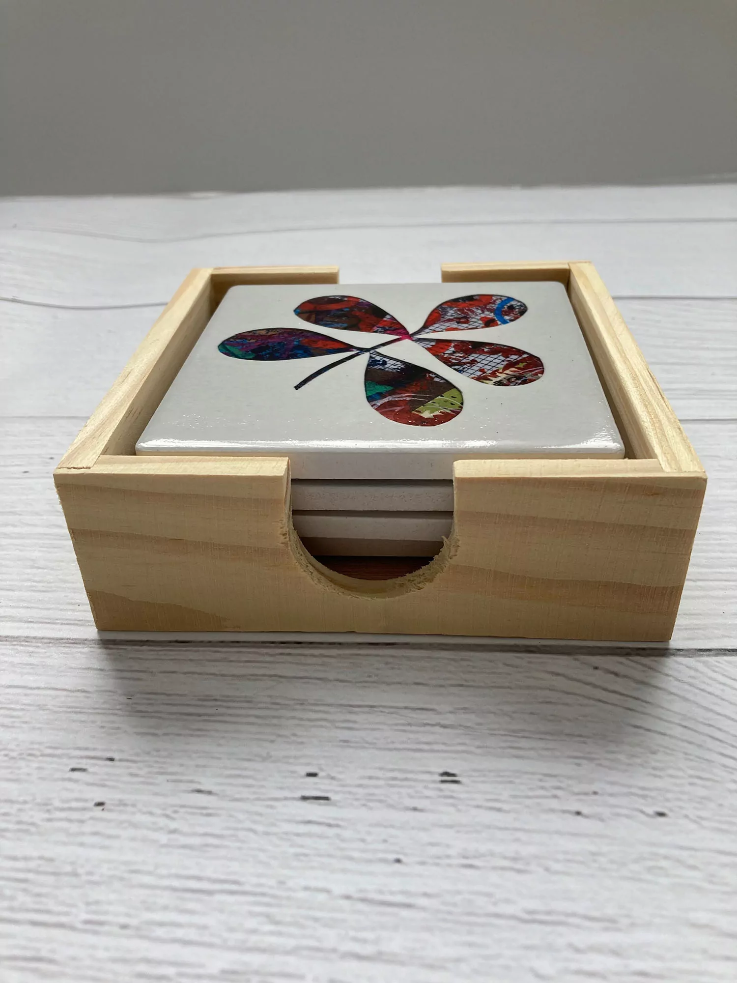 Botanicals ceramic coaster set - Image 8