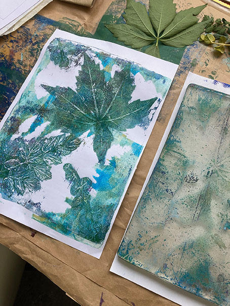 Gel Printing with Botanicals — Schack Art Center