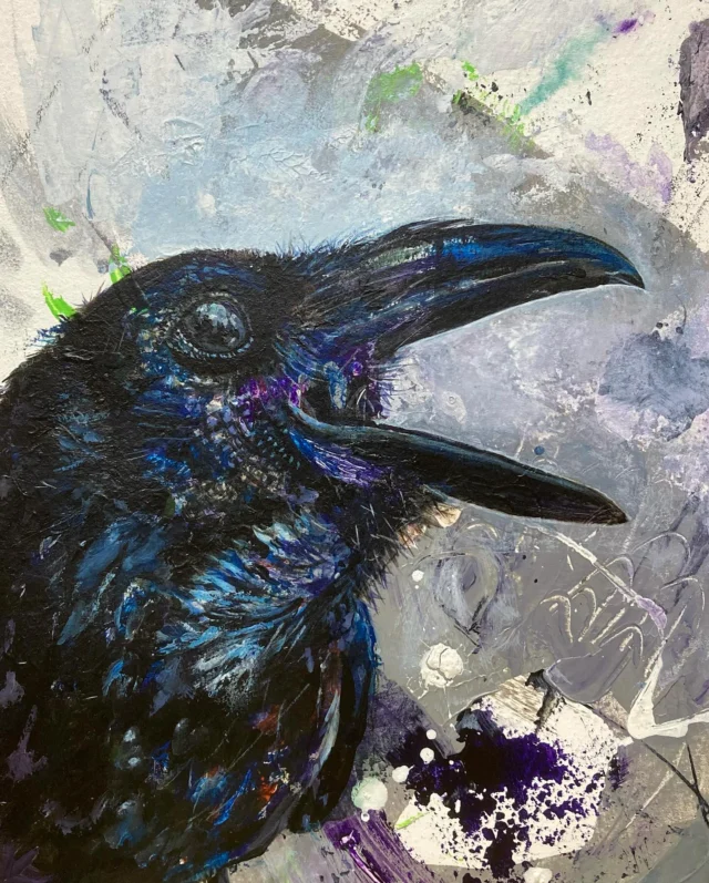 I'm pleased to present my first entry to the 2024 Southern Nature Art Exhibition, from the series ‘A Reverence of Ravens’ and titled ‘Messenger’ (mixed media on paper, mounted on board).The series highlights the complex nature of these enigmatic creatures and aims to challenge the negative language surrounding them. Through this art, I seek to express the multifaceted characteristics of these wonderfully charismatic and intelligent birds.‘Messenger’ is the first in the series, emphasizing the symbolic role of the magnificent Corvus corax as the conveyor of news or prophecies in myth, folklore, and literature.As we live in a time of misinformation, ‘Messenger’ serves as a timely symbol of the value of a trusted communicator.I’m excited to share more about the series as it unfolds. Stay tuned for updates on the exhibition, and if you’re able to, it would be amazing to see you there in person.If you are an art collector, nature enthusiast, or simply looking for a wonderful day out, the Southern Nature Art Exhibition offers an unparalleled experience to buy artwork directly from the creators. Come and experience the beauty and creativity of wildlife and nature through art. Southern Nature Art Exhibition - Rookesbury Park - Wickham - Hampshire - PO17 6HT. 23 - 26 AUGUST 10 am - 5 pm. £2.50 entry.With gratitude to @ravenology1 for the use of his wonderful reference photos and for sharing his fascinating life in the book, The Ravenmaster: My Life with the Ravens at the Tower of London 🙏