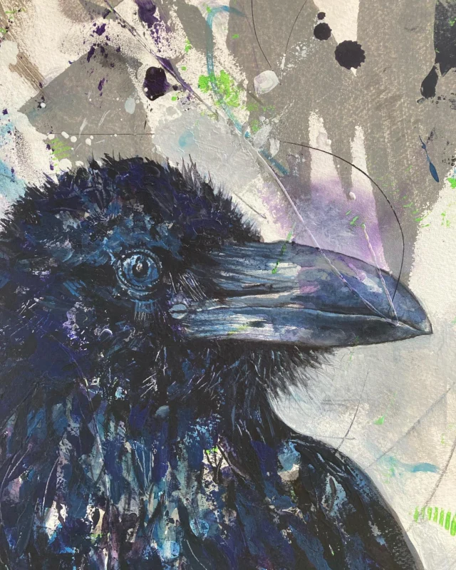 With only two days to go, say Hello to ‘Protector’, (mixed media on paper, mounted on board) - representing majesty, dignity and the great honour bestowed upon Ravens within our national heritage.‘Protector’ is the second artwork, of four exhibition pieces, ‘A Reverence of Ravens’, inspired by a magical experience, meeting one of the seven Ravens up close in the Tower of London. The myth surrounding the special birds, tasked with the duty of defending the realm, cautions that if anything happens to the birds, the kingdom will fall. Charles II is believed to have decreed that the ravens be protected after he was warned that the crown and the Tower itself would fall should they leave. True or not, how auspicious is it that the Raven should be deemed fit to hold such a vital role?Come and see the whole series, ‘A Reverence of Ravens’, at the Southern Nature Art Exhibition at Rookesbury Park, Wickham, near Fareham, Hants, PO17 6HT.  23rd - 26th August 2024. 10 am - 5pm. Entry £2.50. #artinhampshire #hampshireopenstudios #thingstodoinhampshire #hampshireopenstudios2024 #rookesburyparkevents #artexhibitioninhampshire #natureartist #southernnatureartexhibition #wildlifeexhibitions #wildlifeartists #supportingartists #wildlifeart #mixedmediaartist